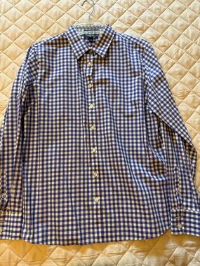 Lands End women’s shirt size 12  Gingham Button-Down Shirt